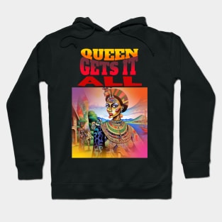 Queen Gets it All (exotic African woman in tribal attire) Hoodie